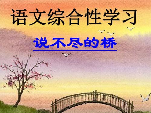 人教版八年级上册《说不尽的桥》课件