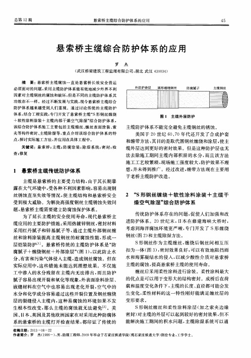 悬索桥主缆综合防护体系的应用