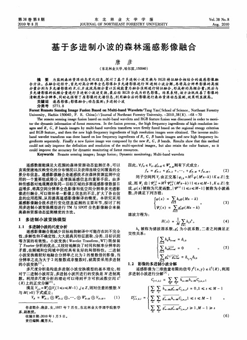 基于多进制小波的森林遥感影像融合