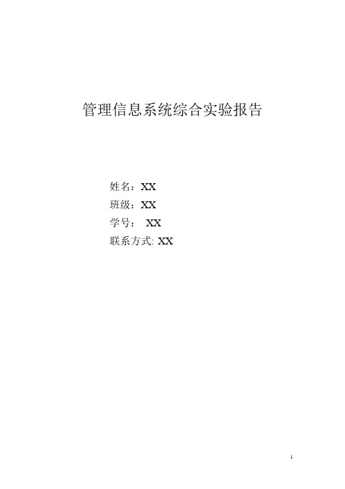 李宁公司——管理信息系统报告