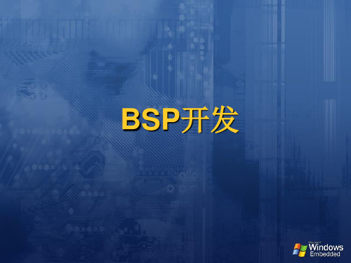 windowCE_BSP开发