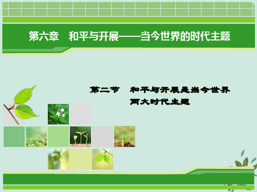 2021年高中历史第六章和平与发展——当今世界的时代主题6.2和平与发展是当今世界两大时代主题课件北