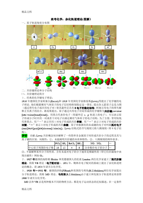 最新高考化学：杂化轨道理论(图解)