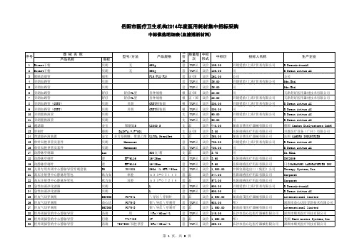 血液透析材料