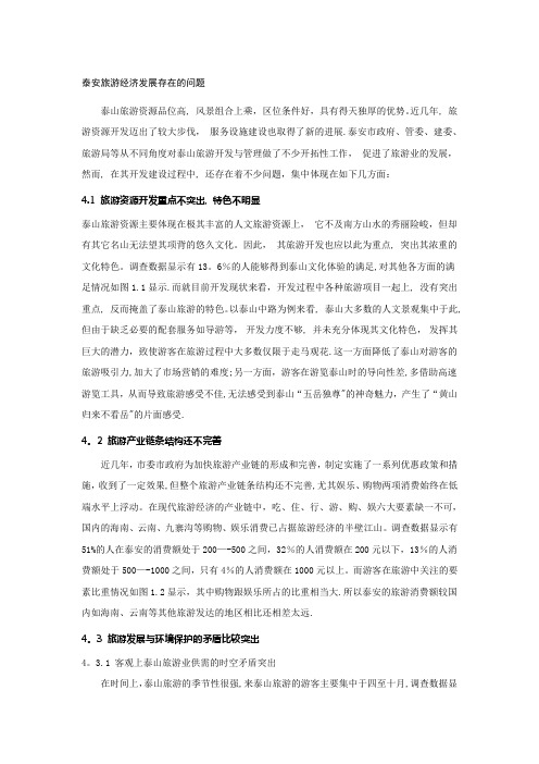 泰山景区旅游发展的现状问题及对策