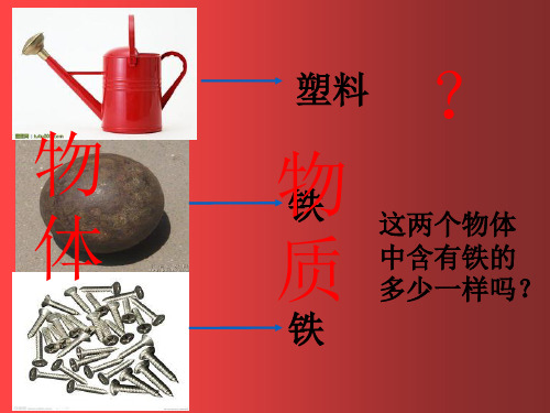 新人教版八年级物理上册 6.1 质量课件1 (2篇)