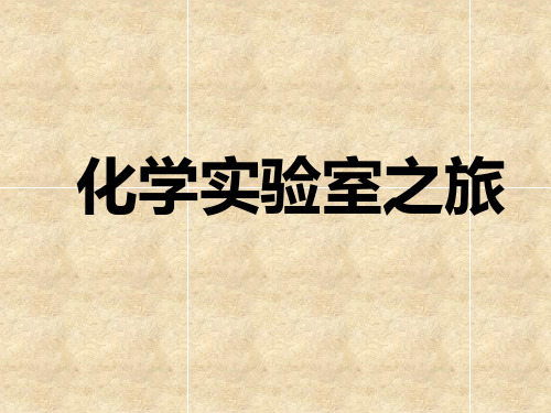 科粤版初中化学九年级上册   化学实验室之旅  课件 _优秀课件资料3
