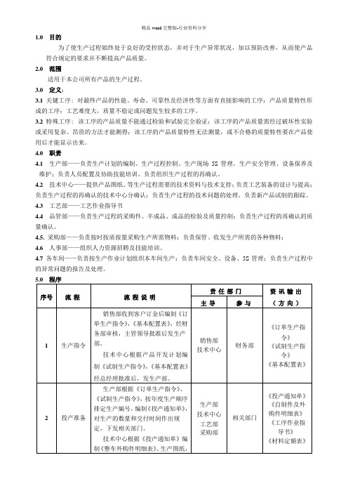 生产过程控制程序含流程图