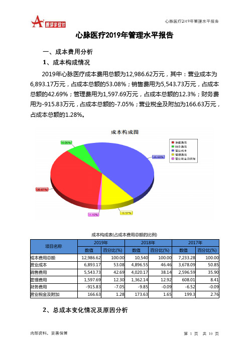 心脉医疗2019年管理水平报告