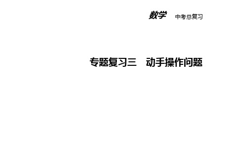 中考总复习数学专题复习三 动手操作问题