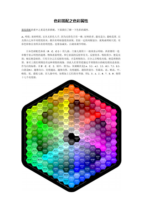 色彩搭配之色彩属性