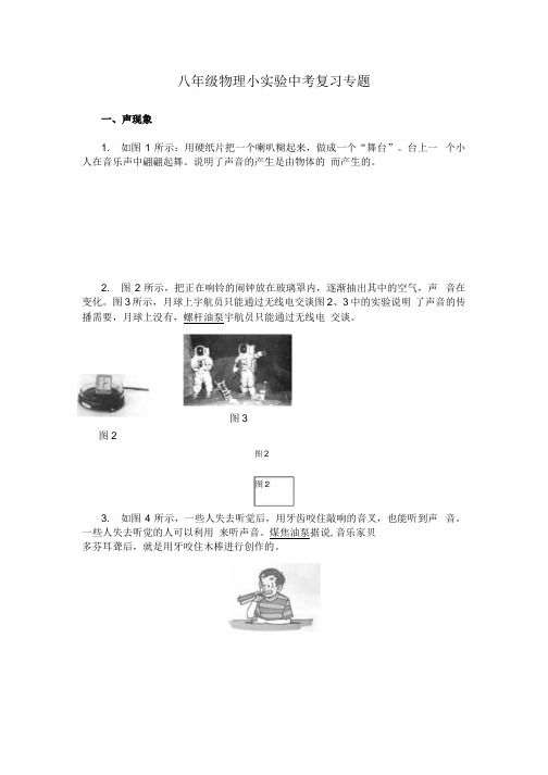 八年级物理小实验中考复习专题.docx