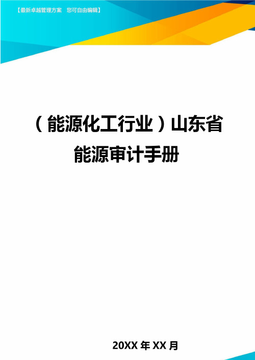 (能源化工行业)山东省能源审计手册