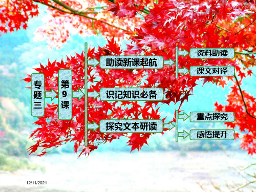 高中语文专题三第9课木假山记(自读课)《唐宋八大家散文选读
