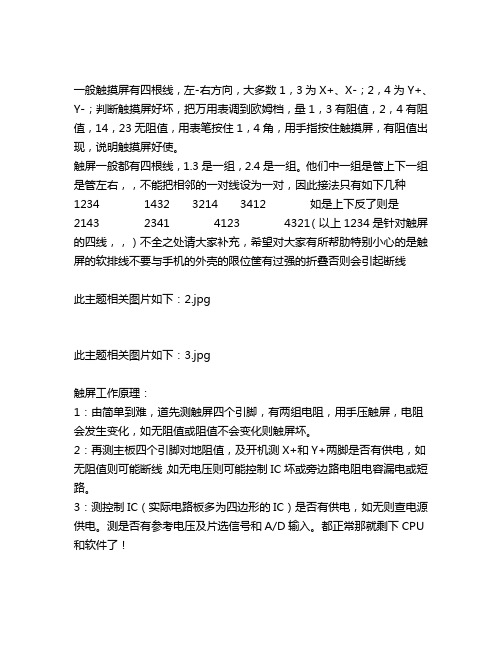 触摸的检验方法