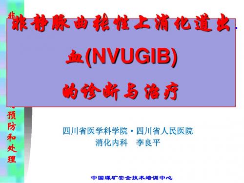 非静脉曲张性上消化道出血ppt课件