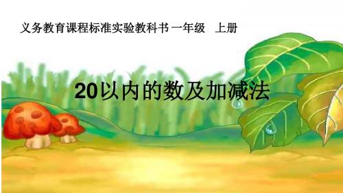 最新人教版一年级上册数学《20以内的数及加减法》教学课件可编辑 