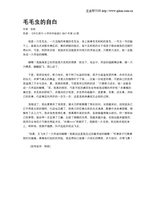 毛毛虫的自白
