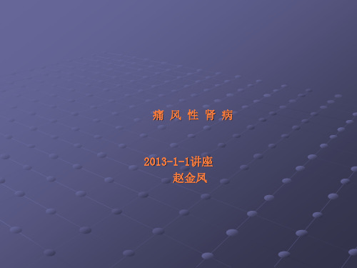 痛风性肾病护理查房pptppt课件