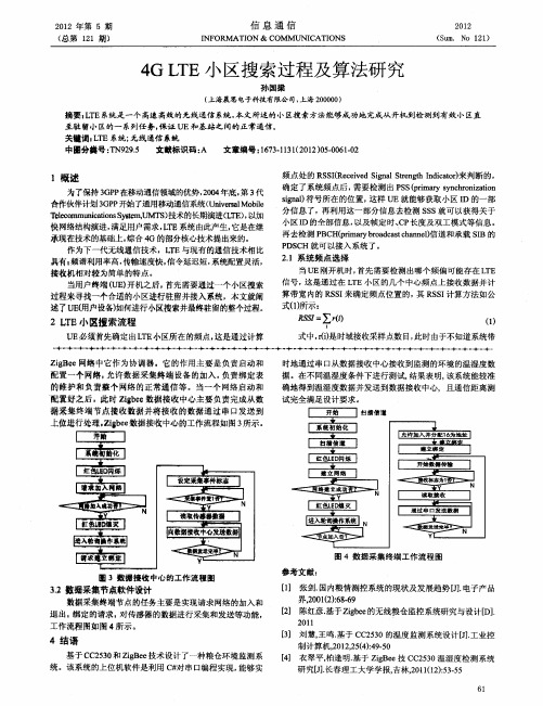 4G LTE小区搜索过程及算法研究