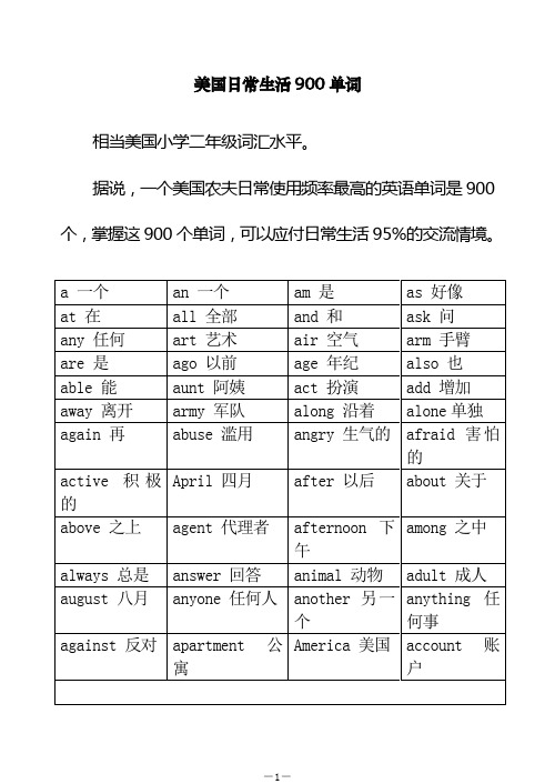 900常用English_word