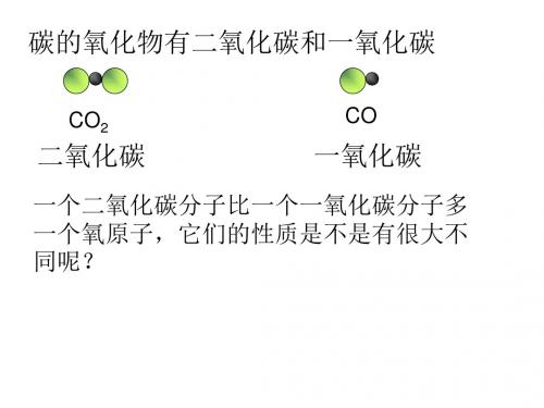 人教版九年级化学上册 6.3  二氧化碳和一氧化碳(共20张PPT)
