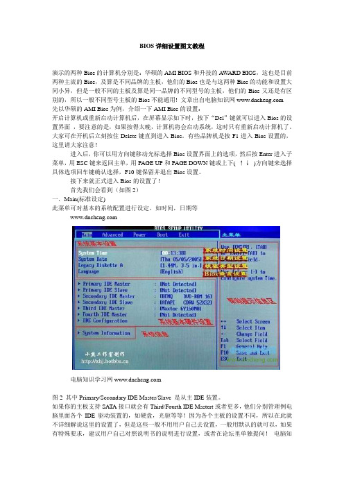 BIOS详细设置图文教程
