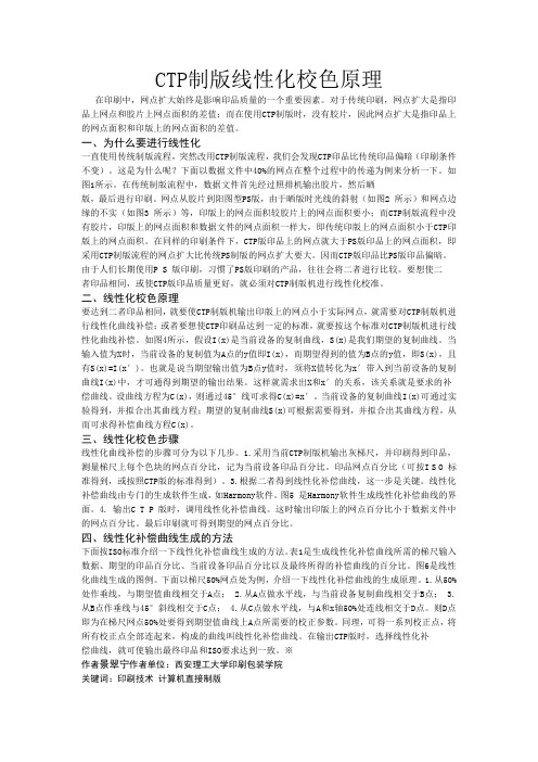ctp线性化调校原理