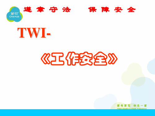TWI-工作安全课件