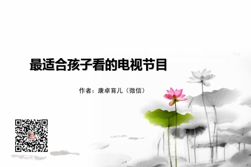 最适合孩子看的电视节目