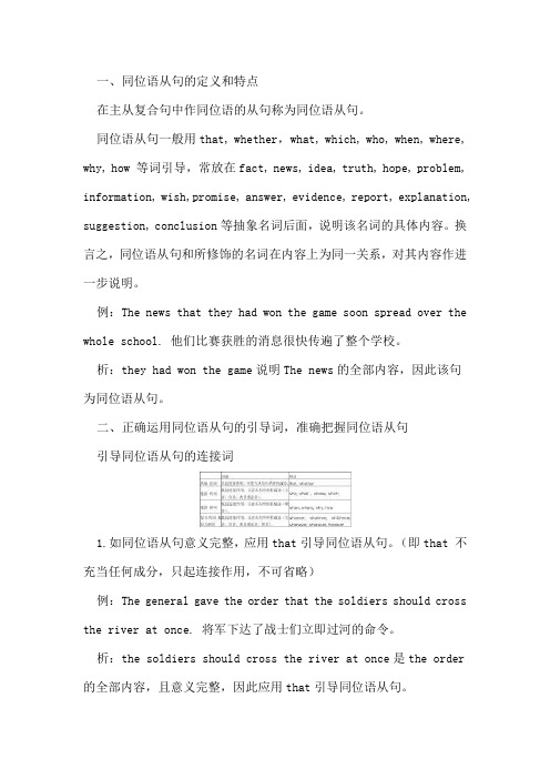 英语中同位语的用法