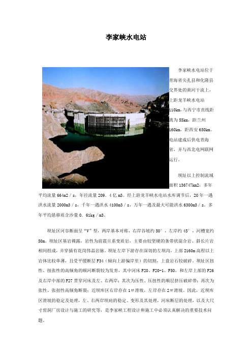 李家峡水电站