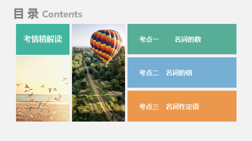 高考英语名词考点讲解2