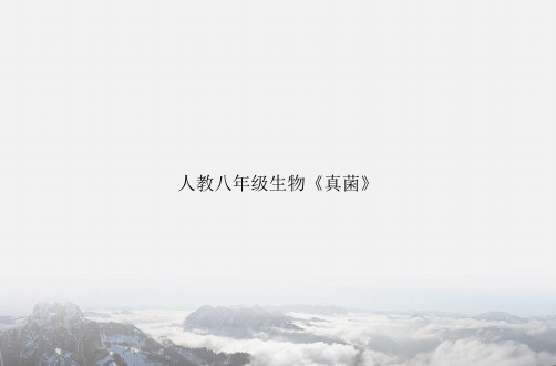 人教八年级生物《真菌》专选课件