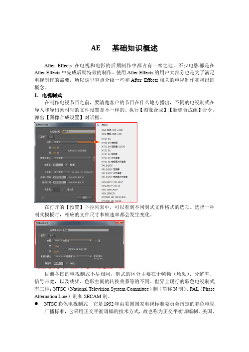 AE   基础知识概述