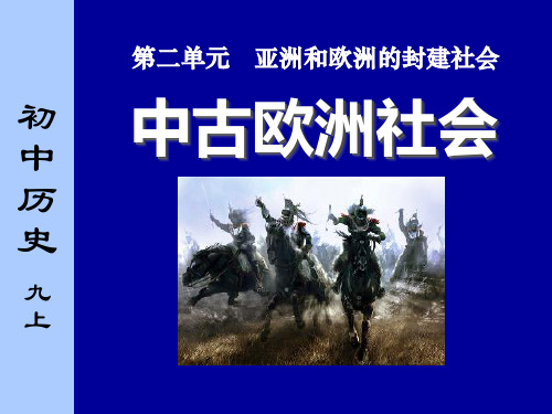 【小学课件】《中古欧洲社会》亚洲和欧洲的封建社会优质PPT课件3