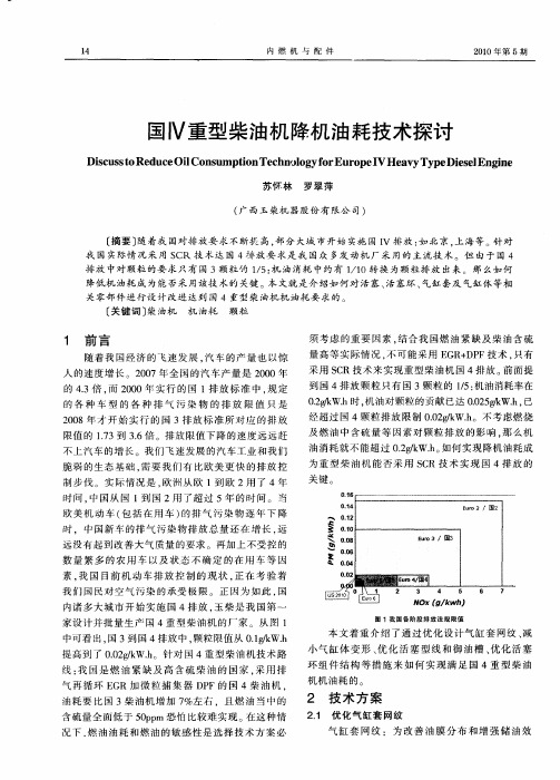 国Ⅳ重型柴油机降机油耗技术探讨