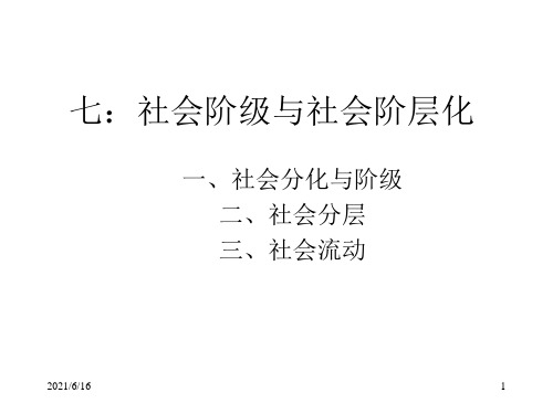 七分层论PPT课件