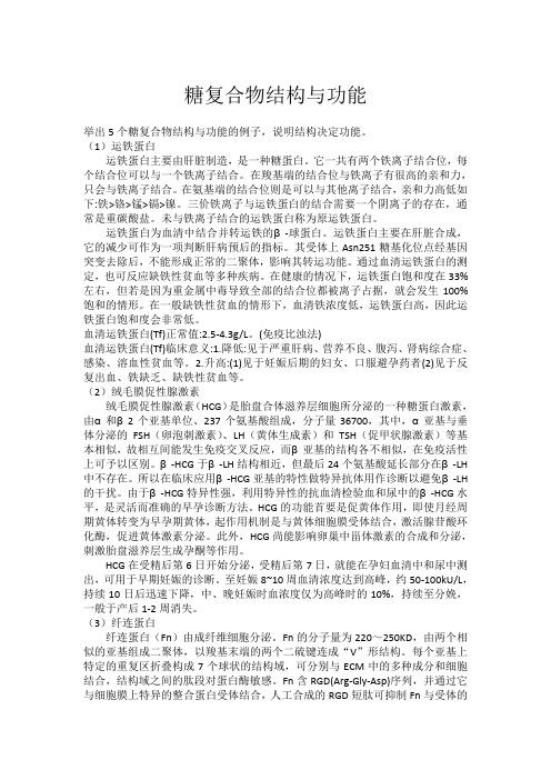 糖复合物结构与功能