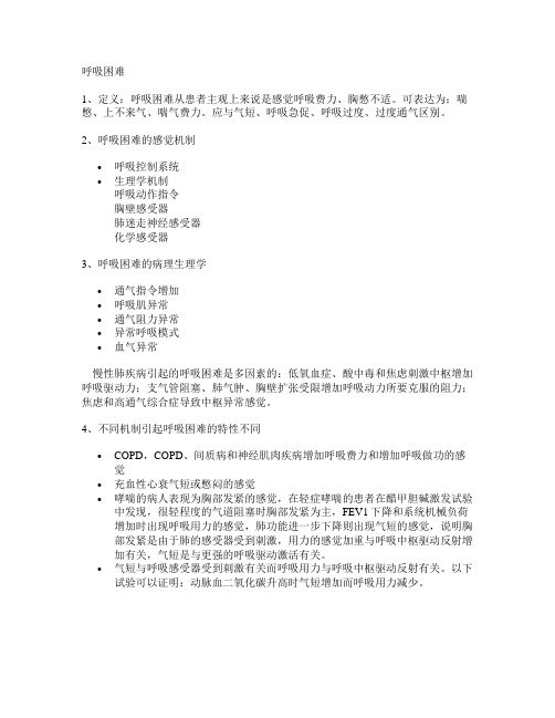 呼吸困难指数