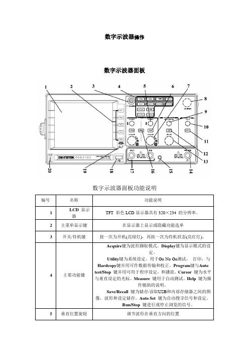 数字示波器操作2