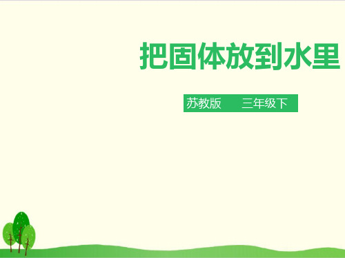 苏教版《把固体放到水里》完整版PPT1