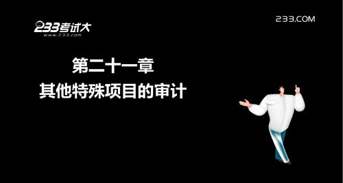 注册会计师其他特殊项目的审计