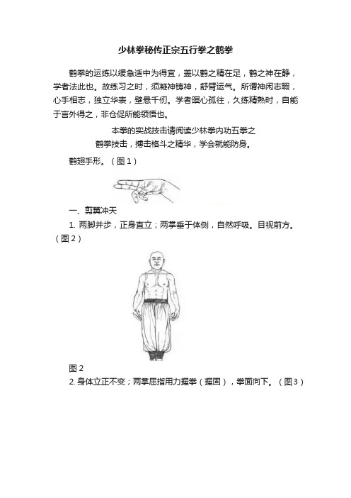 少林拳秘传正宗五行拳之鹤拳