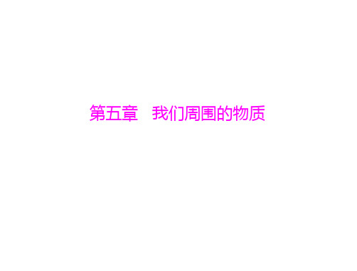2013年广东省中考物理复习课件：第五章 我们周围的物质