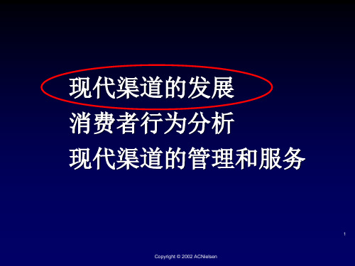 现代渠道发展及消费者行为分析