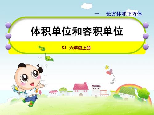 苏教版小学数学六年级上册6数第1单元长方体和正方体第6课时体积单位和容积单位课件