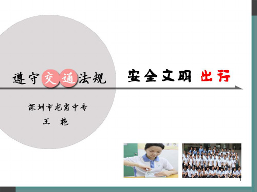 遵守交通规则安全文明出行PPT精选文档