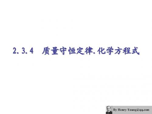 2.3.4质量守恒方程式(完美版)