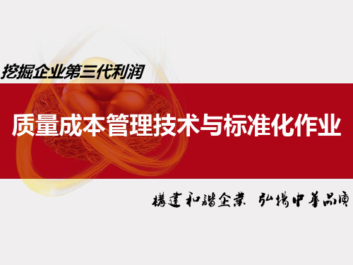 质量成本控制技巧案例培训PPT课件